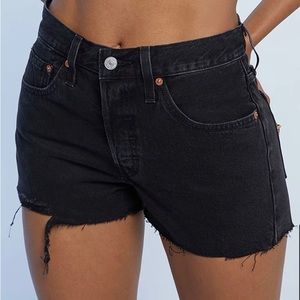 Levi’s 501 Black Denim Shorts